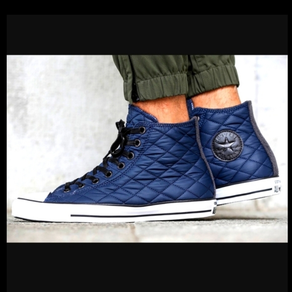 CONVERSE CHUCK TAYLOR ALL STAR QUILTED HIGH TOP Unisex Men size 6 women 8 - Picture 3 of 9